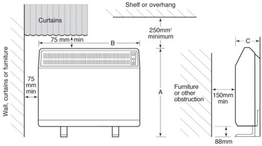 Dimplex Storage Heaters Asbestos on Heaters Should Be Positioned Below A Window See Below Diagram